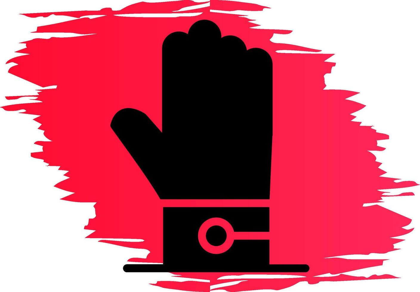 Handschuh kreatives Icon-Design vektor