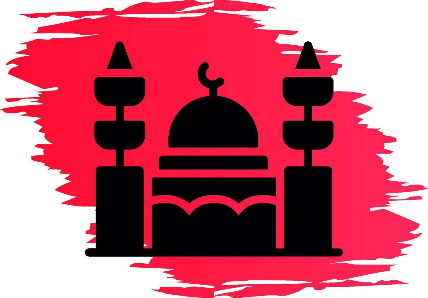 Moschee kreatives Icon-Design vektor