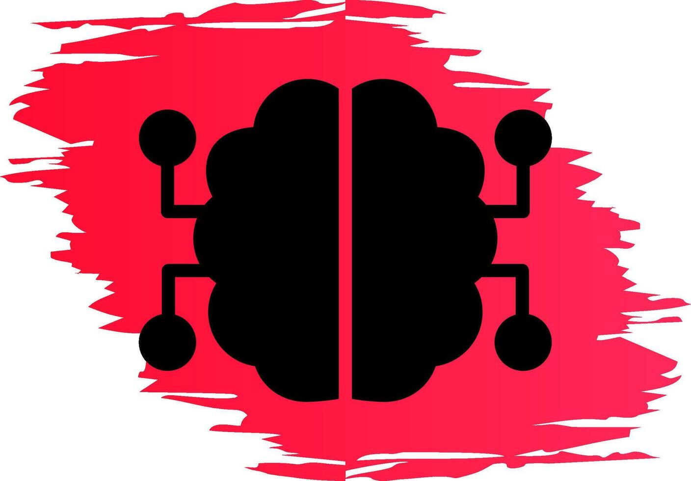 Neuronen Schaltkreis kreativ Symbol Design vektor