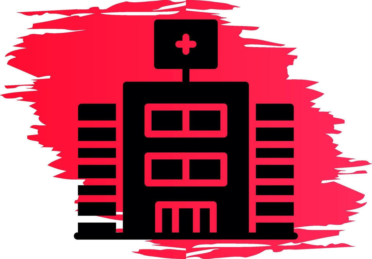 Krankenhaus kreatives Icon-Design vektor