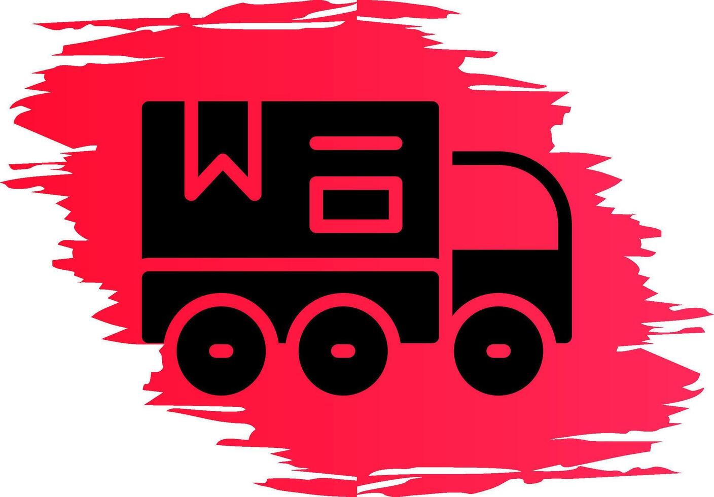 Lieferwagen kreatives Icon-Design vektor