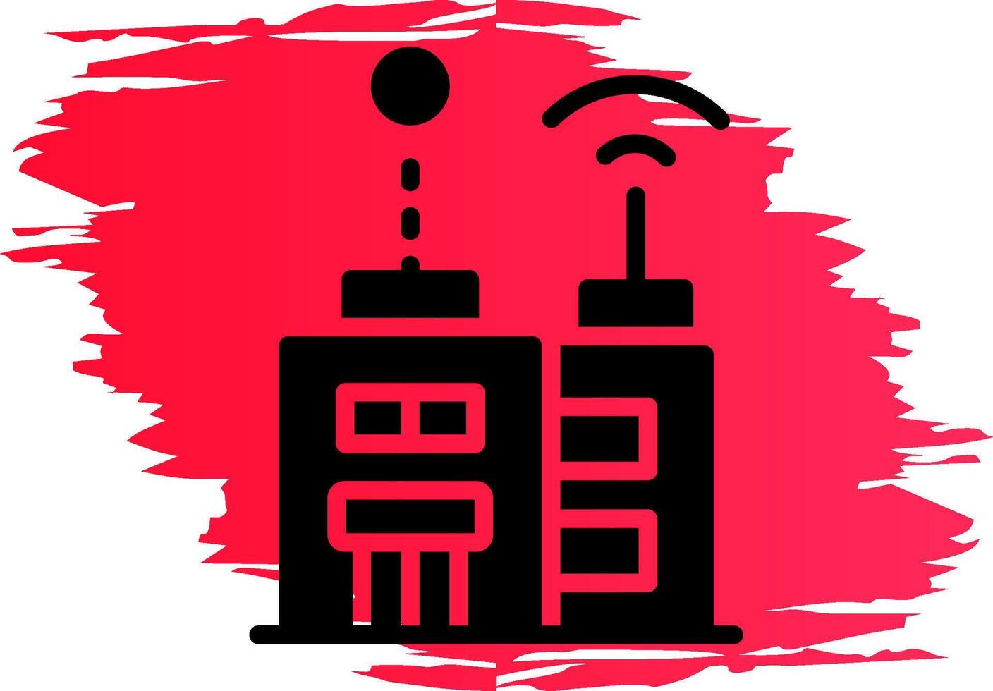 Smart City kreatives Icon-Design vektor