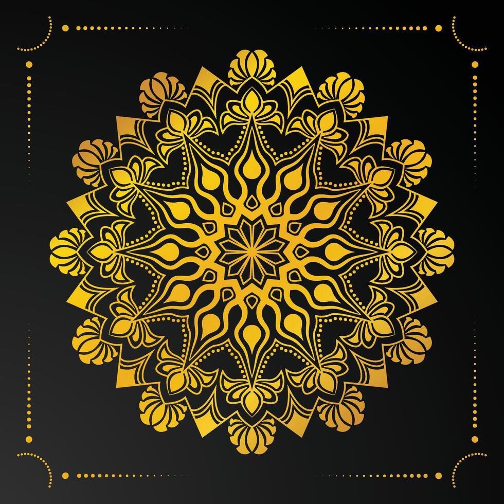 Luxus Mandala Hintergrund mit modern Arabeske vektor