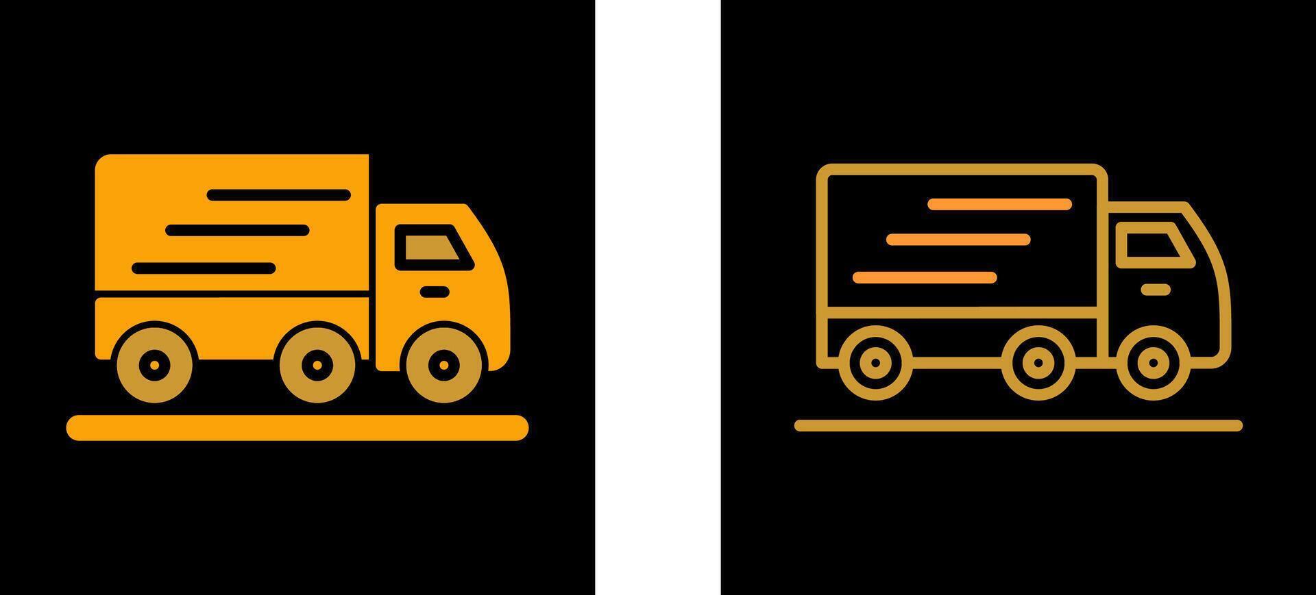 LKW-Vektorsymbol bewegen vektor