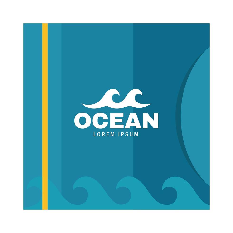 ocean identitet cd-väska vektor