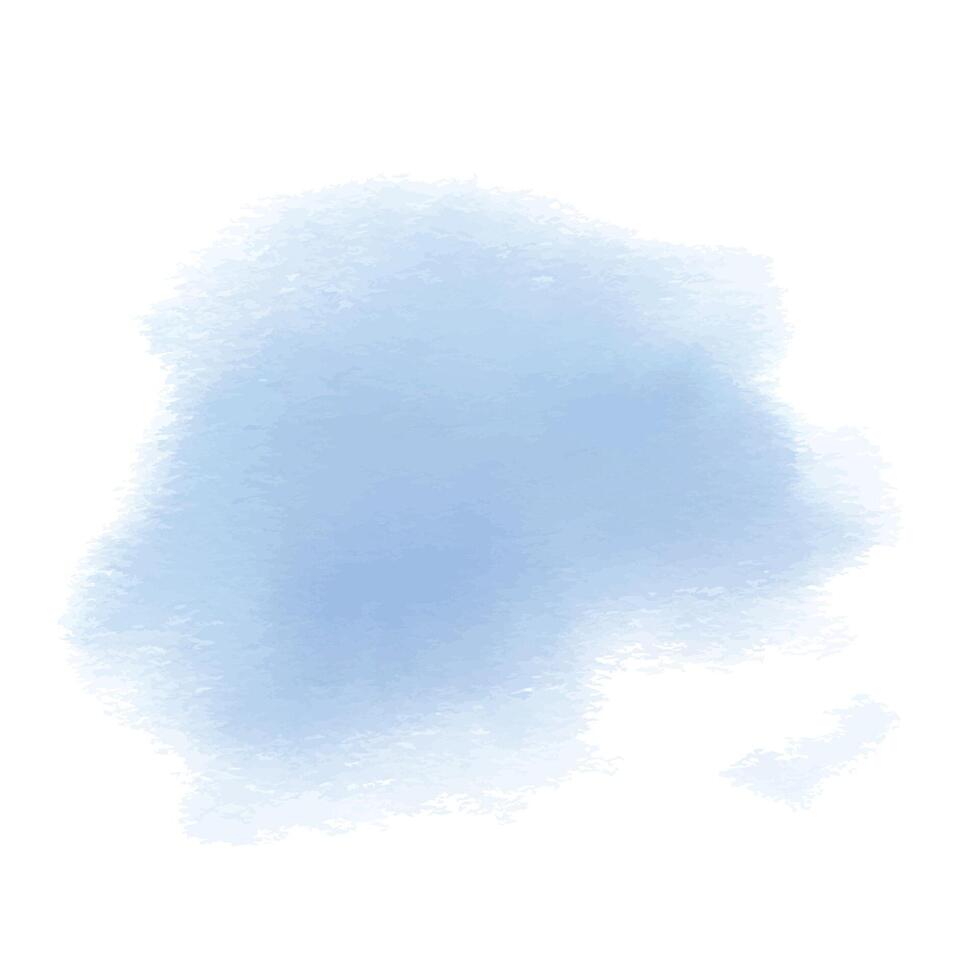 beflecken von Farbe und Wasser im Blau. Hand gezeichnet Aquarell Illustration. unter Wasser Welt, Meer Clip Art zum Dekoration und Design. isoliert Element auf Weiß Hintergrund. vektor