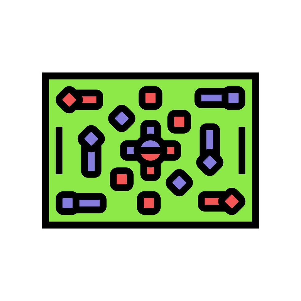 fält paintball spel Färg ikon vektor illustration