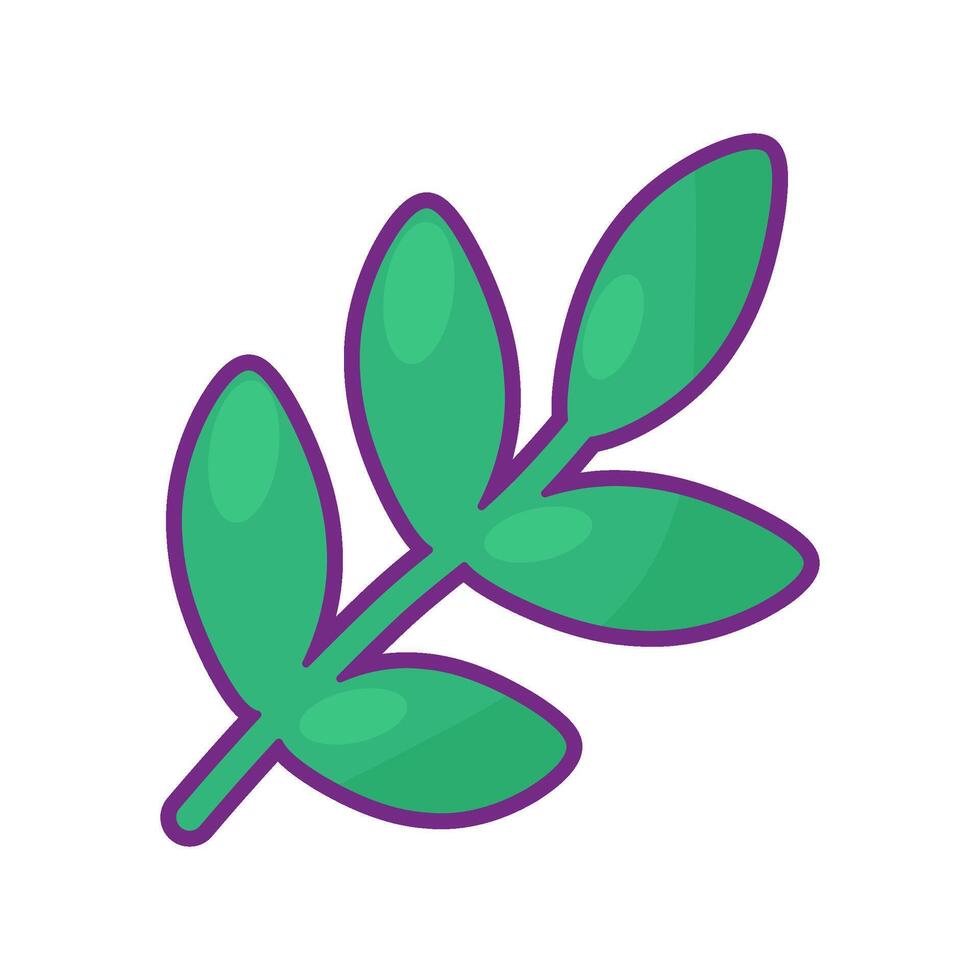 zuerst Frühling Zweig mit jung Grün Blätter Symbol vektor