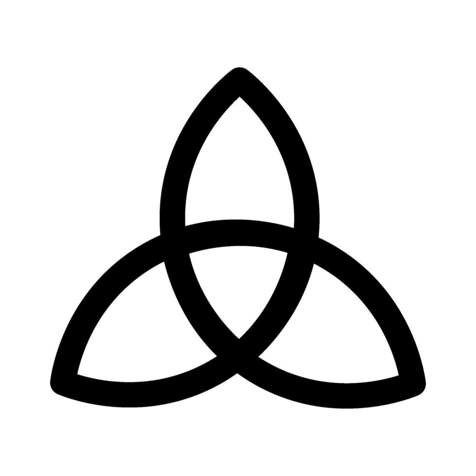 celtic trinity mystisk religiös symbol vektor