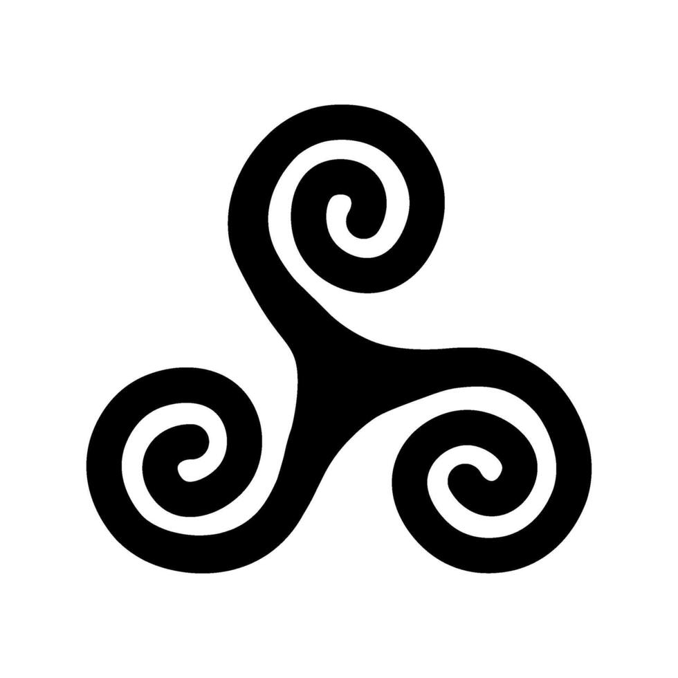 celtic spiral mystisk religiös andlig symbol vektor