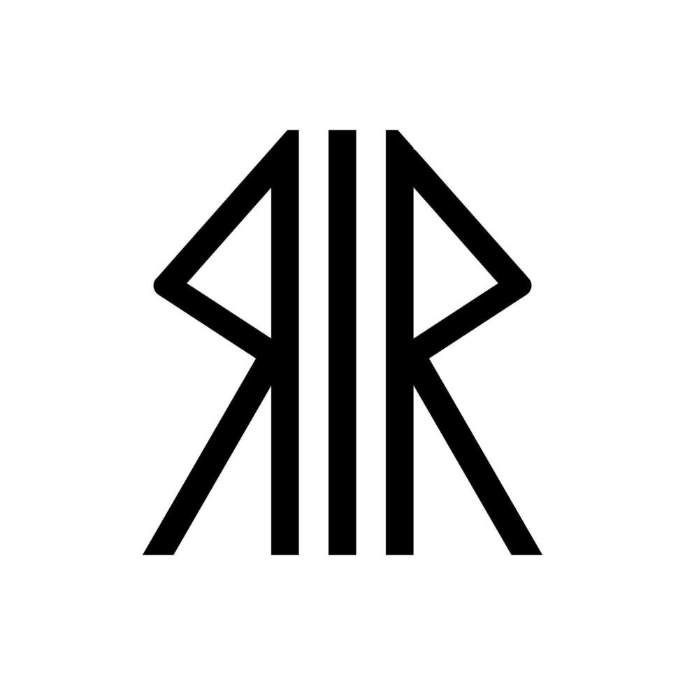 runa monogram mystisk religiös andlig symbol vektor