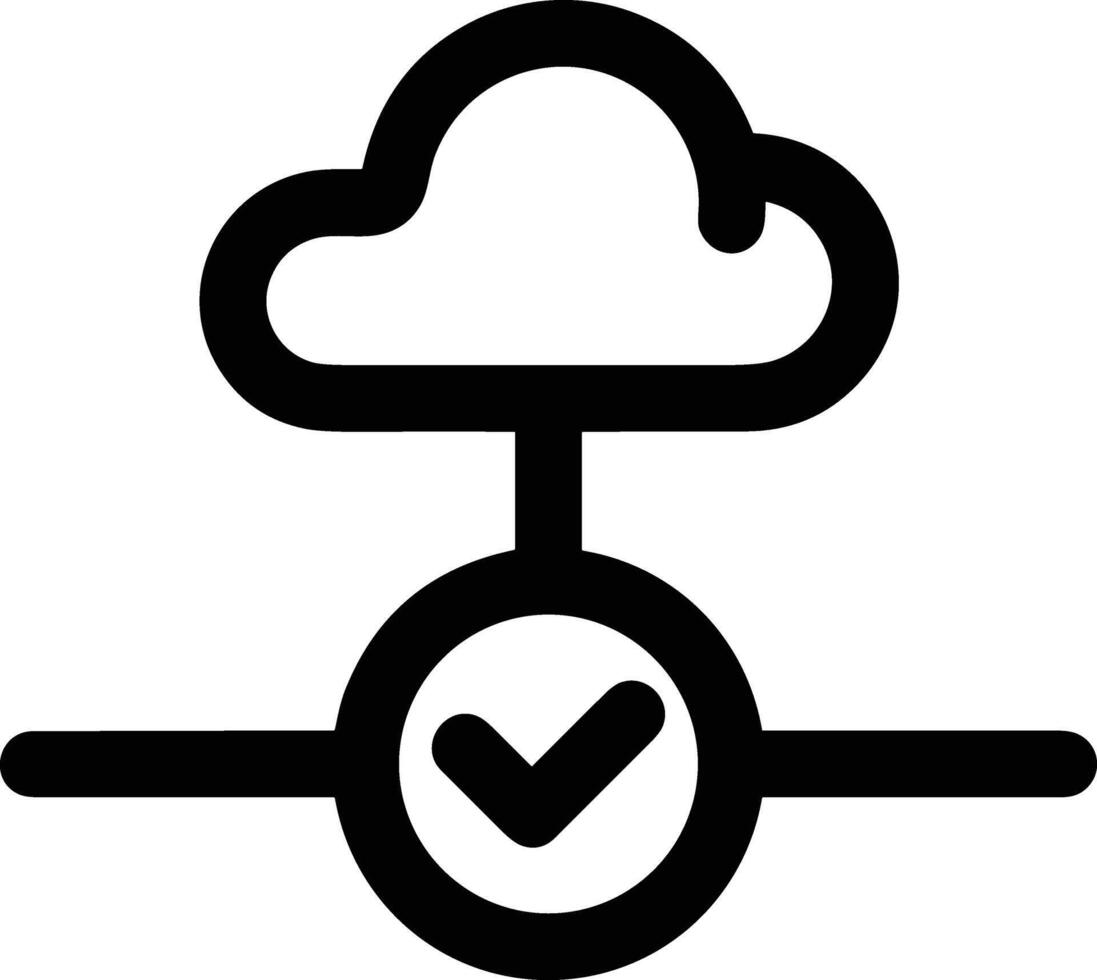 Wolke Symbol Symbol Vektor Bild. Illustration von das Hosting Lager Design Bild