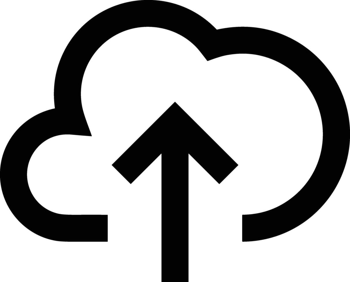 Wolke Symbol Symbol Vektor Bild. Illustration von das Hosting Lager Design Bild