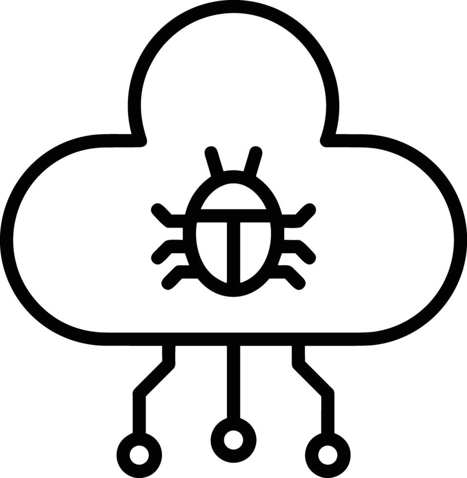 Wolke Symbol Symbol Vektor Bild. Illustration von das Hosting Lager Design Bild