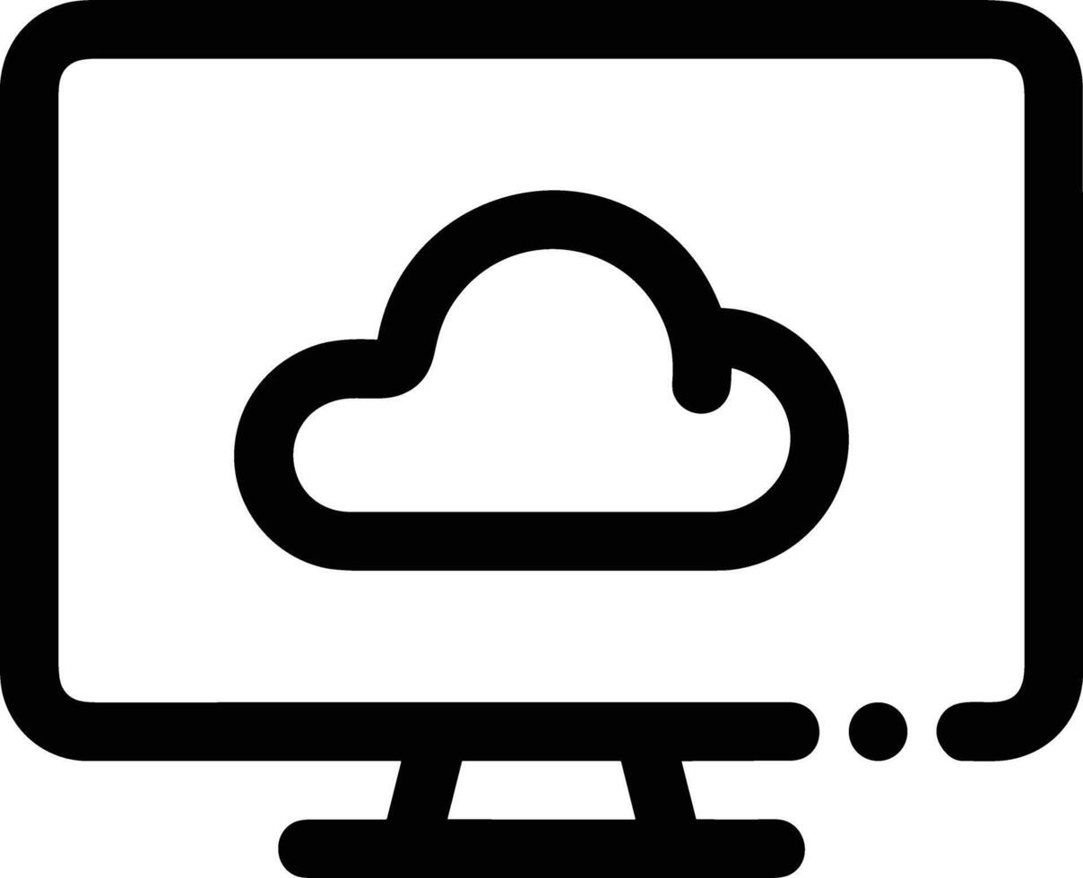 Wolke Symbol Symbol Vektor Bild. Illustration von das Hosting Lager Design Bild