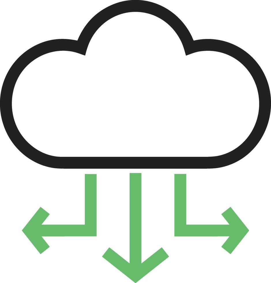 Wolke Symbol Symbol Vektor Bild. Illustration von das Hosting Lager Design Bild