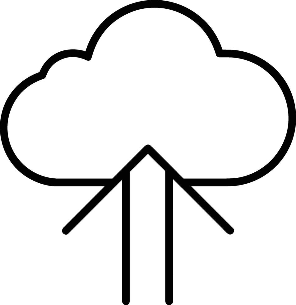 Wolke Symbol Symbol Vektor Bild. Illustration von das Hosting Lager Design Bild