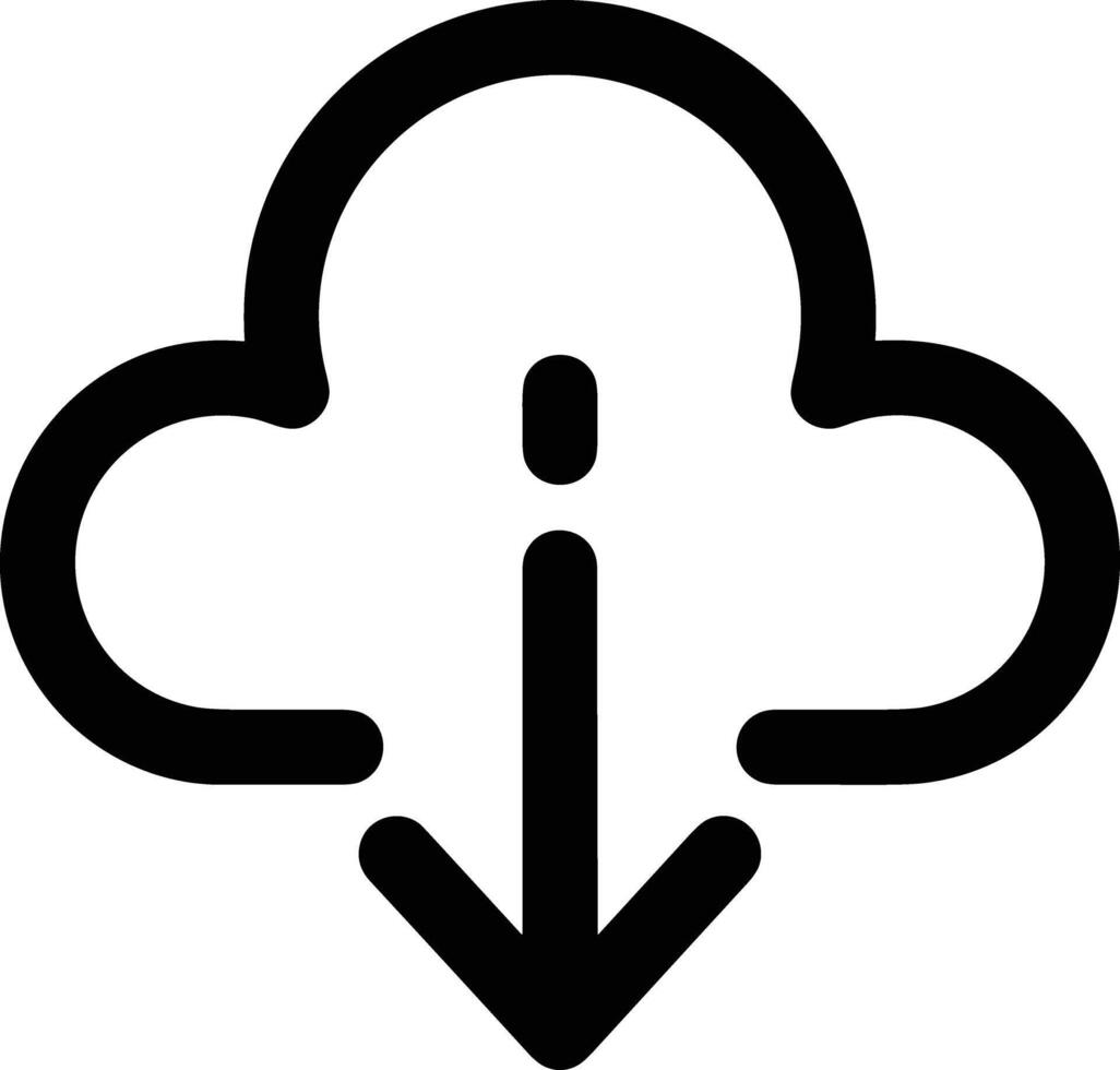 Wolke Symbol Symbol Vektor Bild. Illustration von das Hosting Lager Design Bild