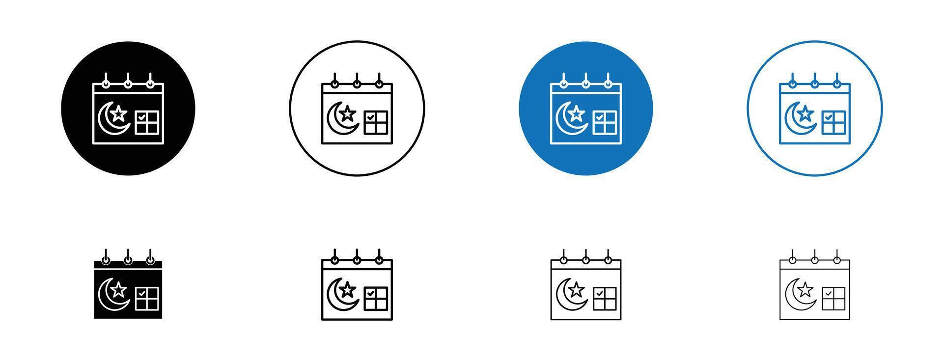 Symbol des islamischen Kalenders vektor