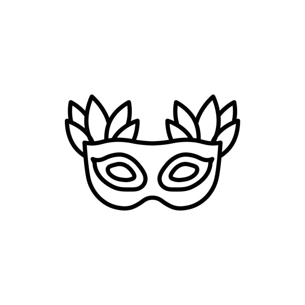 Maske zum Brasilien Karneval Feier Symbol vektor