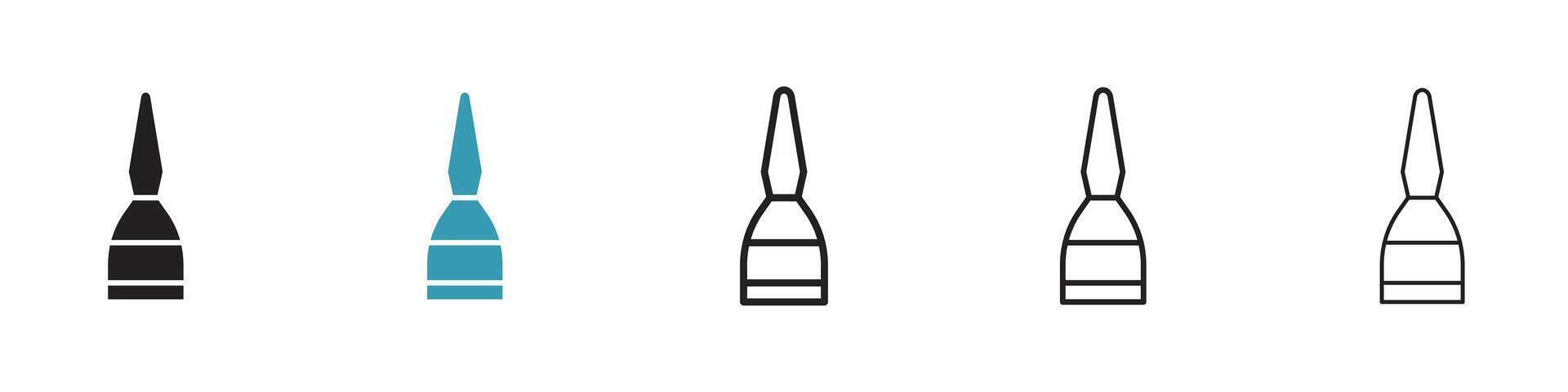 Eyeliner Flasche Symbol vektor