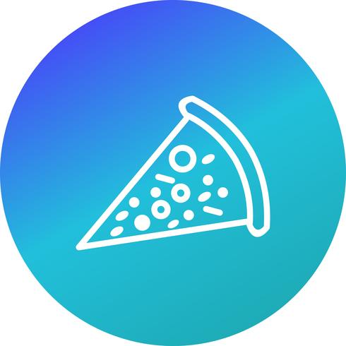 Vektor-Pizza-Symbol vektor