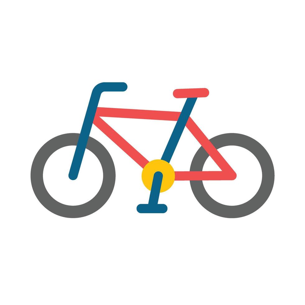 Fahrrad Vektor eben Symbol