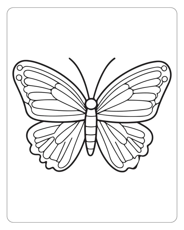 süß Schmetterling Vektor, Schmetterling schwarz und Weiß vektor