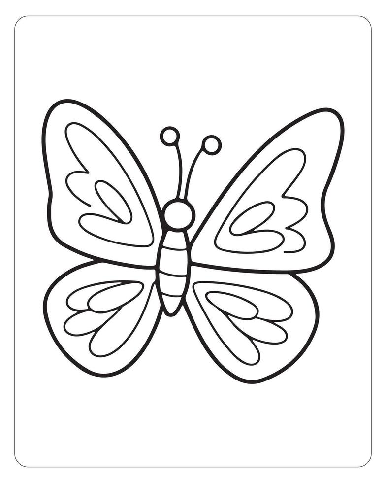 süß Schmetterling Vektor, Schmetterling schwarz und Weiß vektor