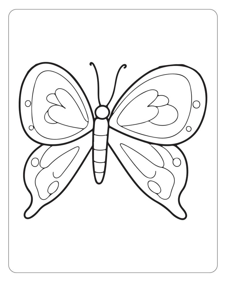 süß Schmetterling Vektor, Schmetterling schwarz und Weiß vektor