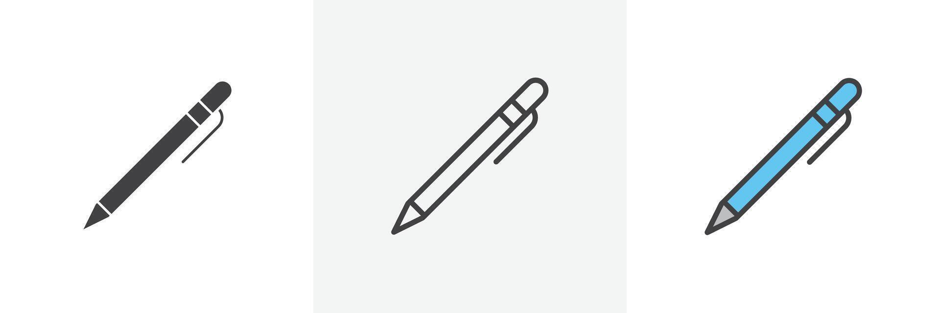 reservoarpenna ikon vektor