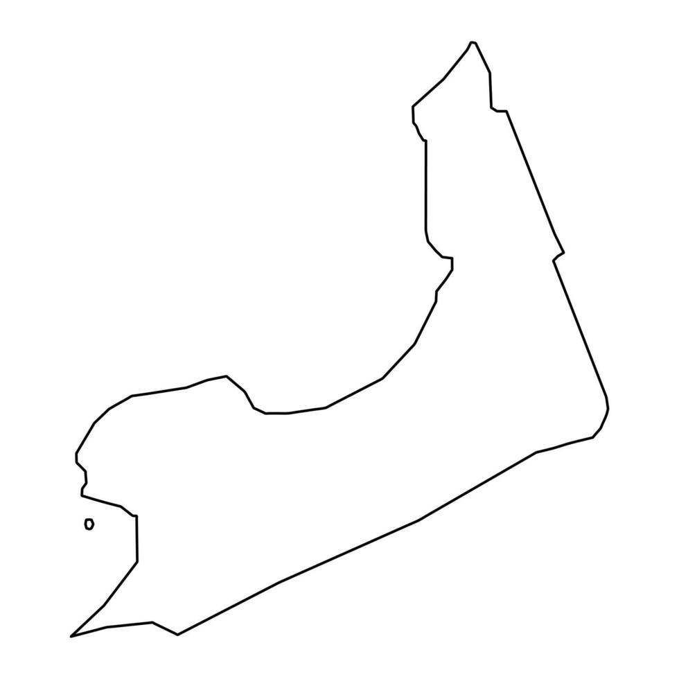 tamuning kommun Karta, administrativ division av guam. vektor illustration.