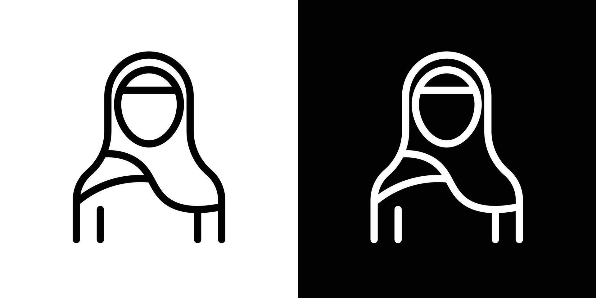 Symbol für muslimische Frauen vektor