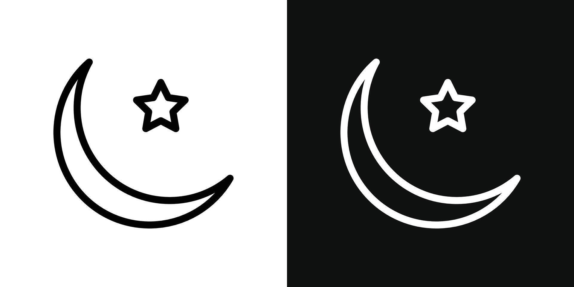 Islam Star und Halbmond Symbol vektor