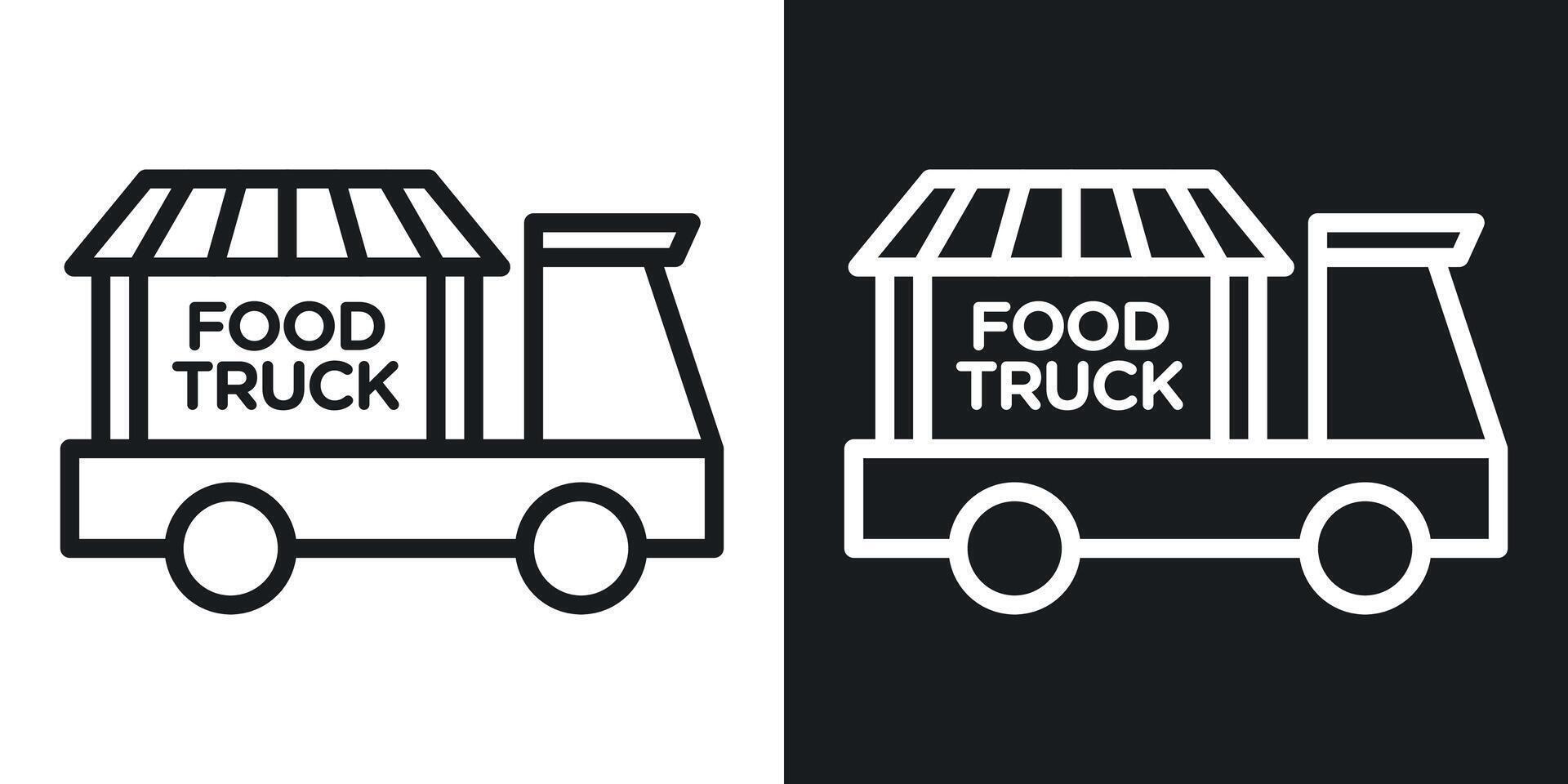 Food-Truck-Symbol vektor