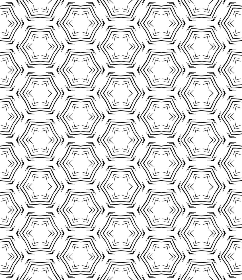 nahtloses abstraktes Schwarzweiss-Muster. Hintergrund und Hintergrund. Ziermuster in Graustufen. vektor