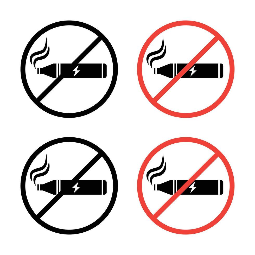 Nein vaping Symbol vektor