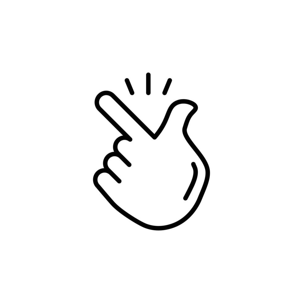 Finger schnappen Symbol vektor