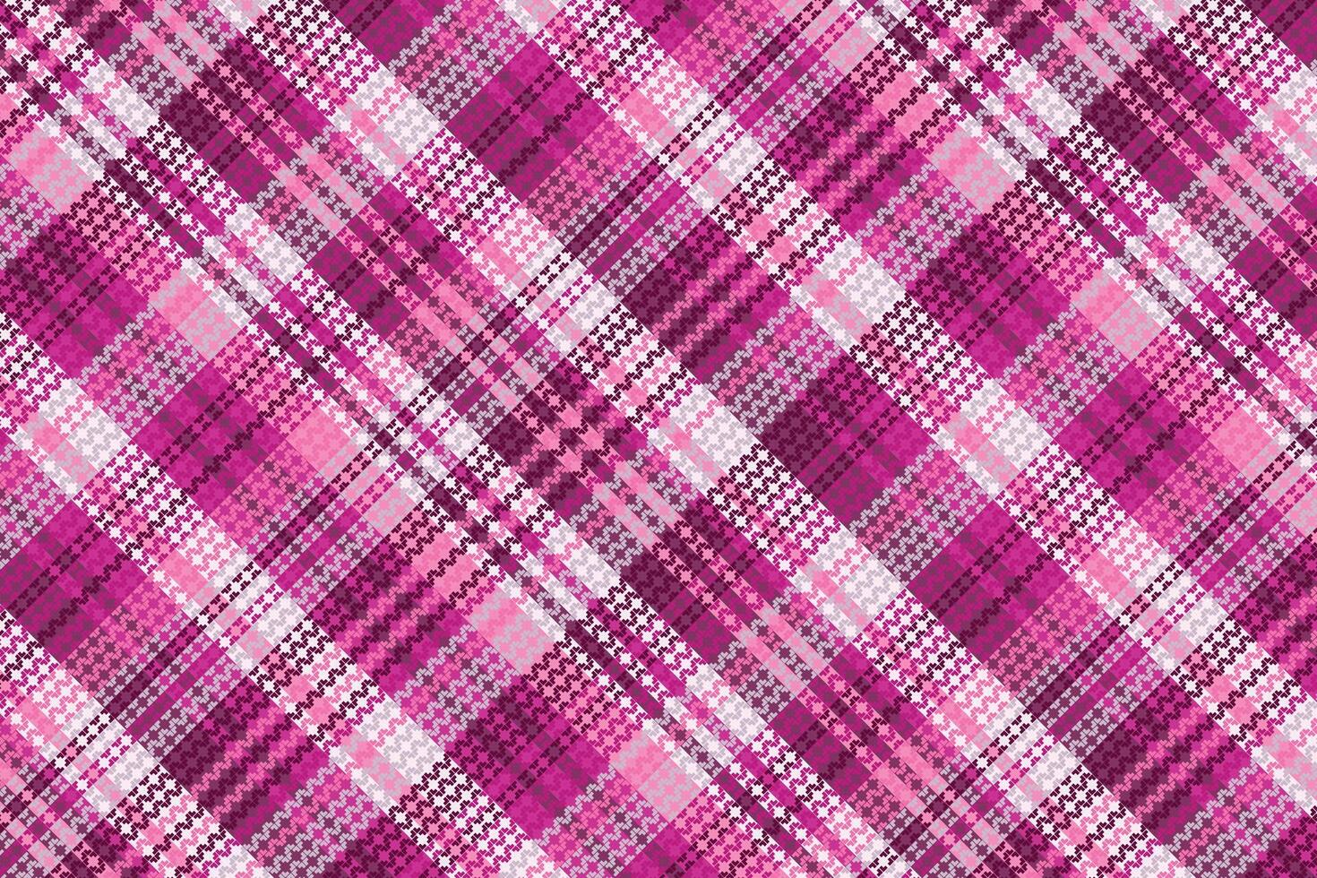 Tartan-Karomuster mit Textur und Hochzeitsfarbe. vektor