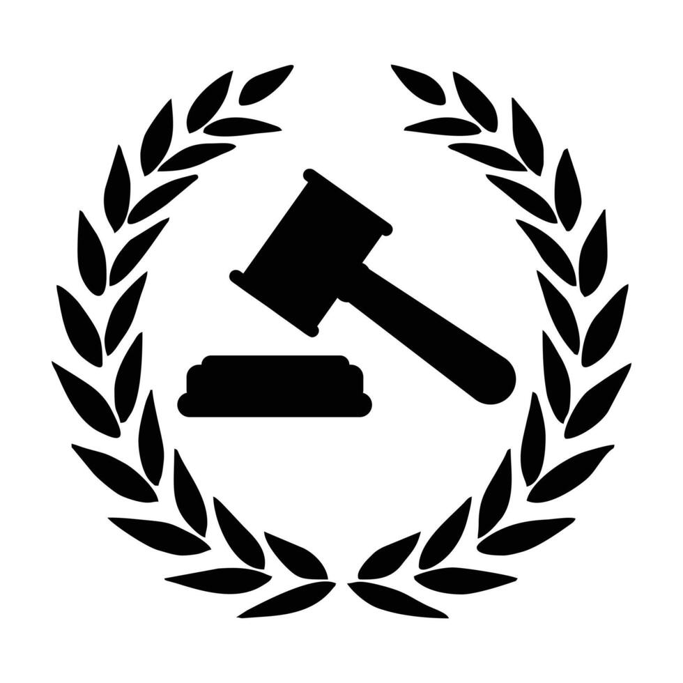 vektor förespråkare och rättvisa eller lag logotyp illustration