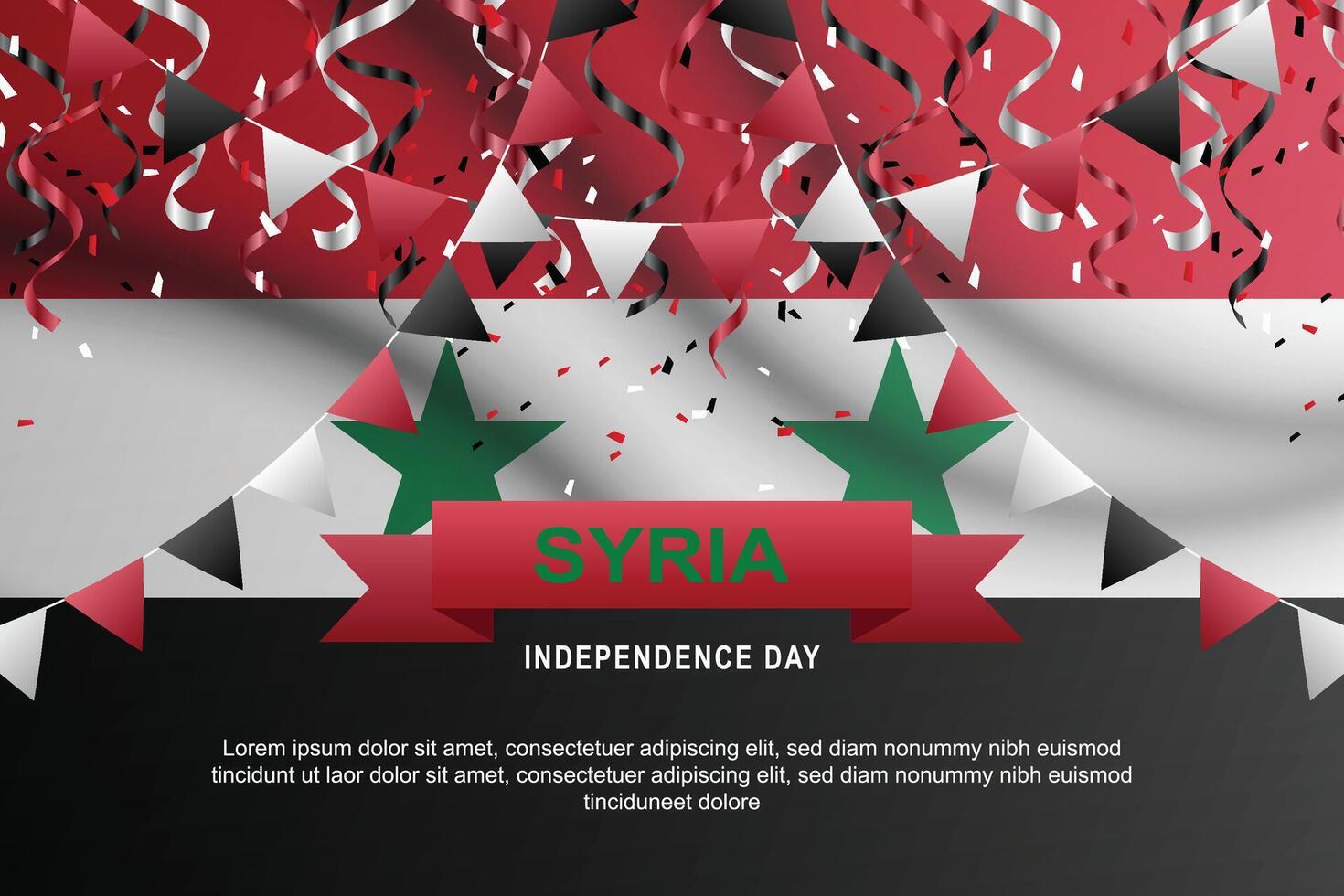 syrien oberoende dag bakgrund. vektor
