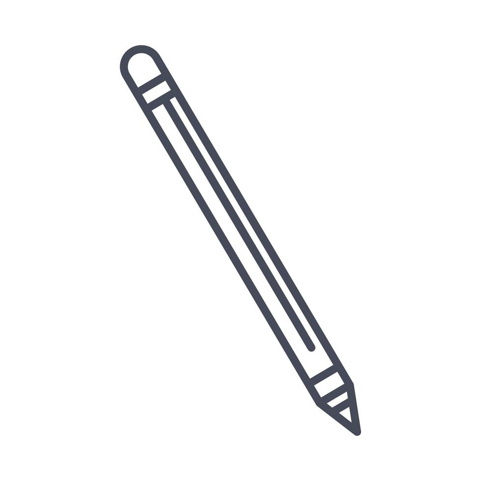 isoliertes Bleistiftsymbol vektor