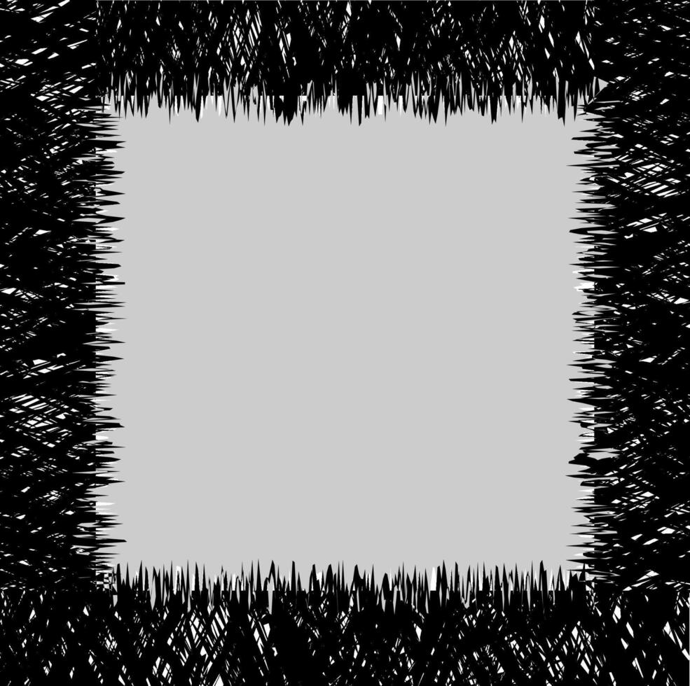 schwarz Vektor Rahmen auf grau Hintergrund