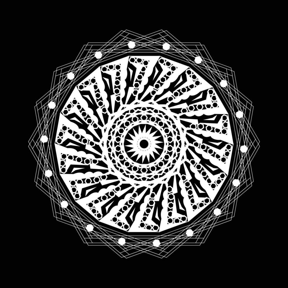 Mandala-Hintergrunddesign vektor