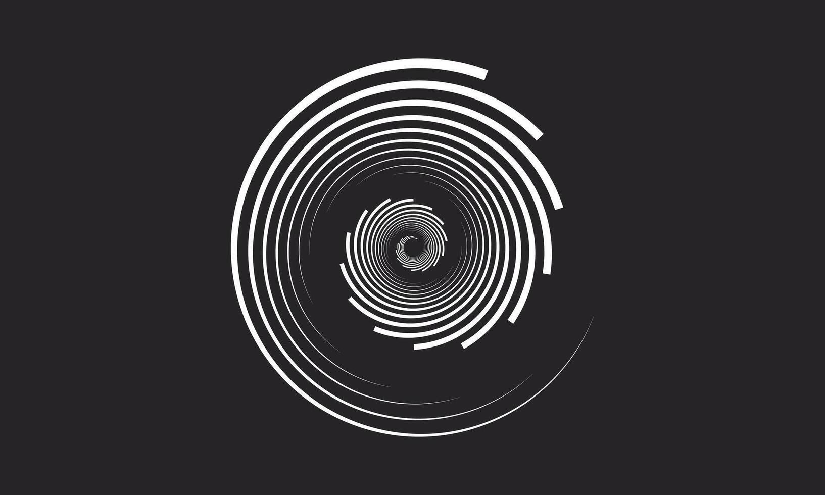 abstrakt dynamisch rhythmisch Linie Spiral- Klang Welle Vektor Hintergrund