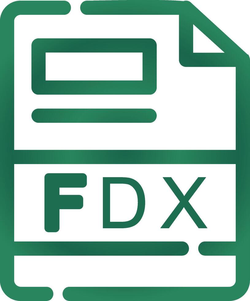 fdx kreativ Symbol Design vektor