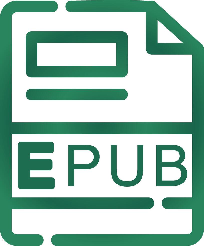 epub kreativ Symbol Design vektor