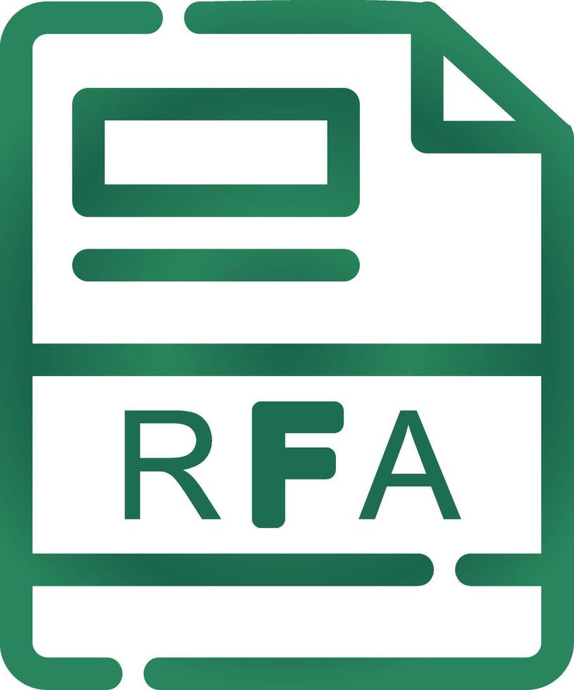 rfa kreativ ikon design vektor