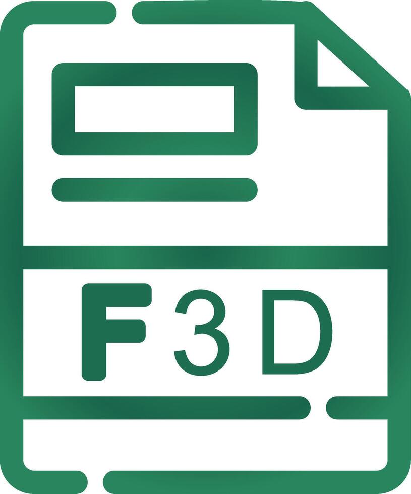 f3d kreativ Symbol Design vektor