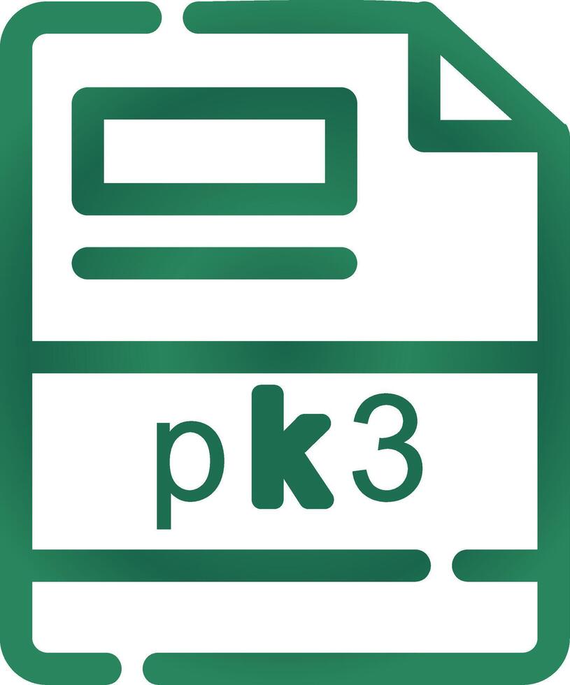 pk3 kreativ ikon design vektor